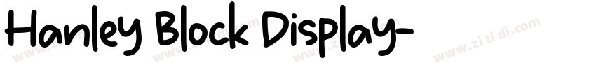 Hanley Block Display字体转换
